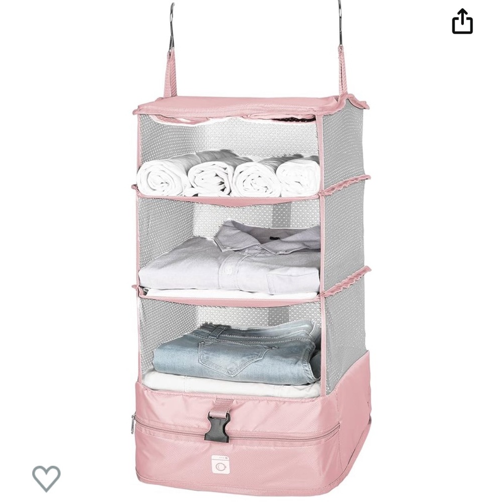 Portable Hanging Travel Shelves - Luggage Compartments